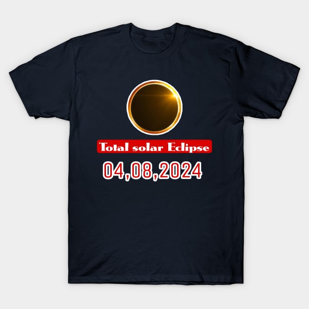 Pennsylvania State Erie PA USA Totality April 8, 2024 Total Solar Eclipse T-Shirt by r.abdulazis